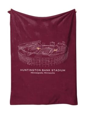 NWOT - University Of Minnesota Golden Gophers : Huntington Bank Stadium Blanket